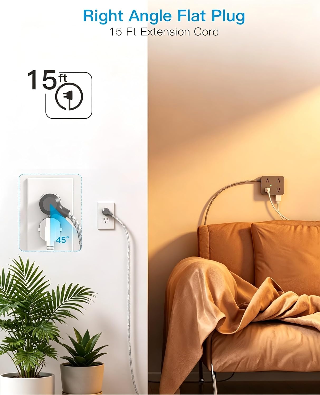 image:imagePD 30W USB C Power Strip Surge Protecor HANYCONY 8 Outlets 4 USB2 USB C Ports 1080J Desk Charging Station for Multiple Devices 6 Ft Flat Plug Extension Cord for College Dorm Room EssentialsGray