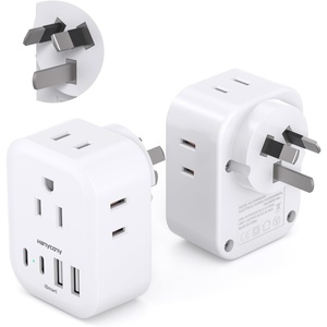 image:image2 Pack European Travel Plug Adapter HANYCONY International Power Adapter 4 Outlets 4 USB C Ports 2 USB C Foldable Type C Adapter for US to Most Europe EU Italy Spain Greece Portugal France GermanyType I  Australia New Zealand