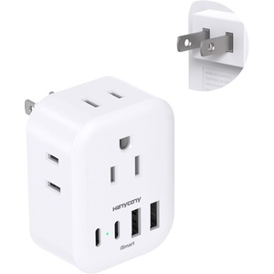 image:imageUS to UK Plug Adapter for Travel Ireland Plug Adapter Type G Adapter with 4 Outlets 4 USB Ports 2 USB C UK Power Adapter for USA to London Dubai England Scotland British Kenya Qatar HongkongType A  Japan USA China